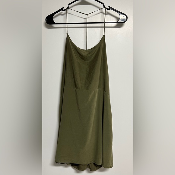 Anine Bing Olive Green Silk Dress - Picture 4 of 11